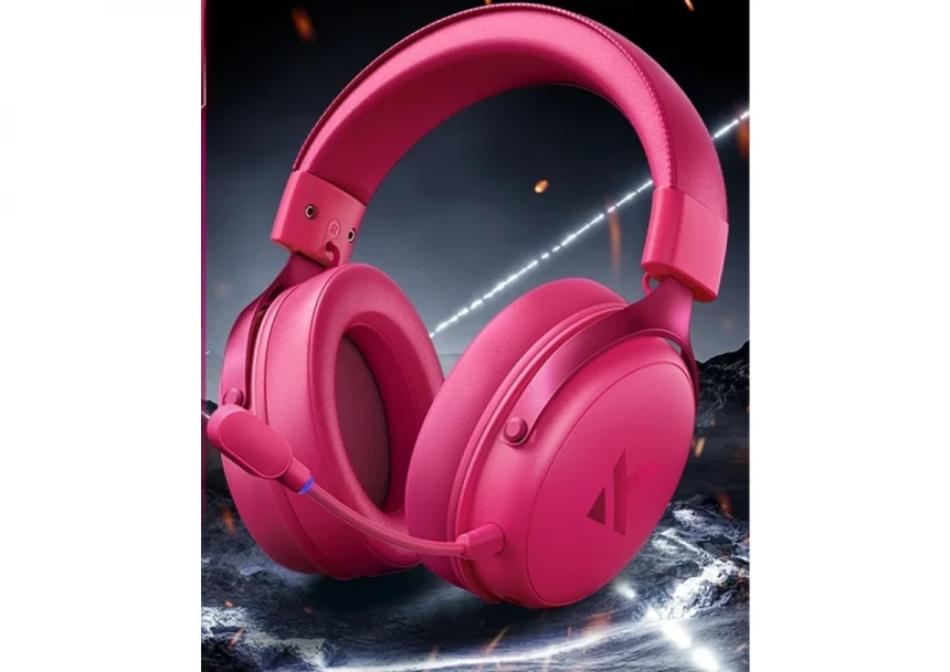 Bežične gaming slušalice MCHOSE V9 Pro rose red
