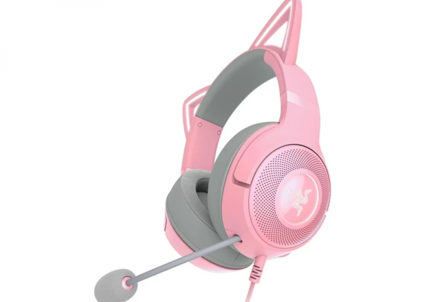 Bežične slušalice sa mikrofonom Razer Kraken Kitty V2 Pink
