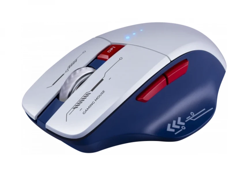Bežični Gaming miš Defender Tisa GM-126 Belo plavi/LED/7D/2.4+BT/1600dp