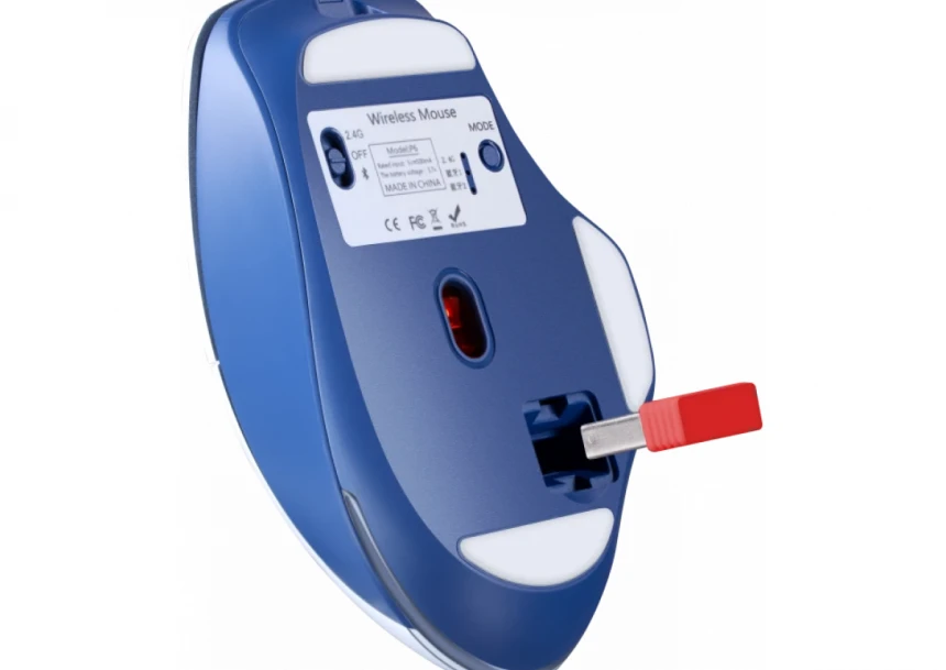 Bežični Gaming miš Defender Tisa GM-126 Belo plavi/LED/7D/2.4+BT/1600dp