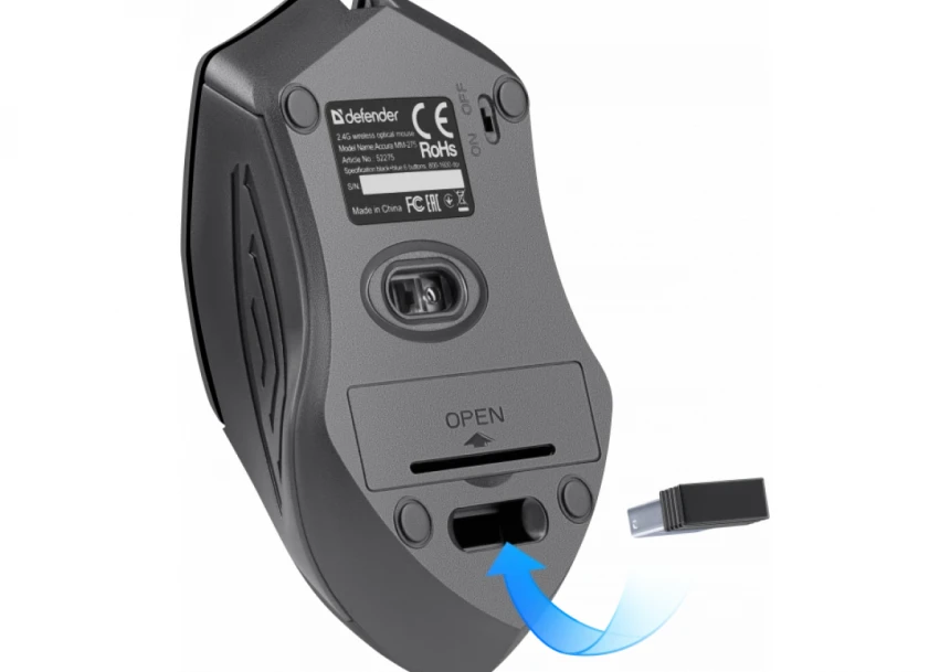 Bežični miš Defender Accura MM-275 1600 dpi plavo/crna