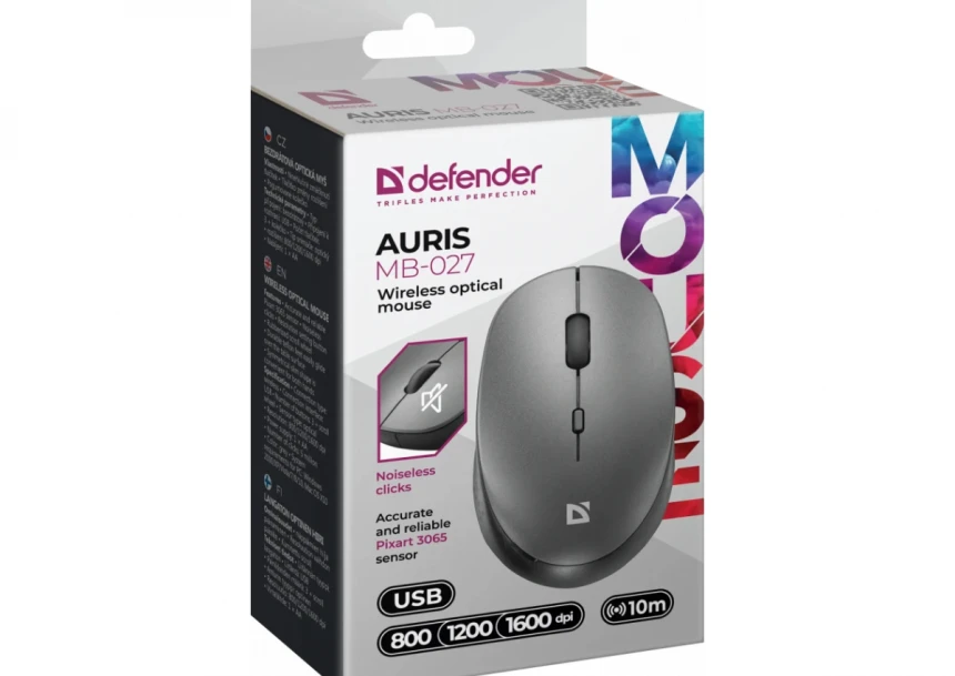 Bežični miš Defender Auris MB-027 sivi