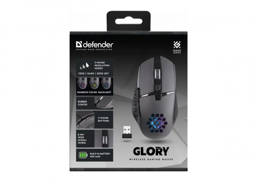 Bežični miš Defender Glory GM-514 3200 DPI