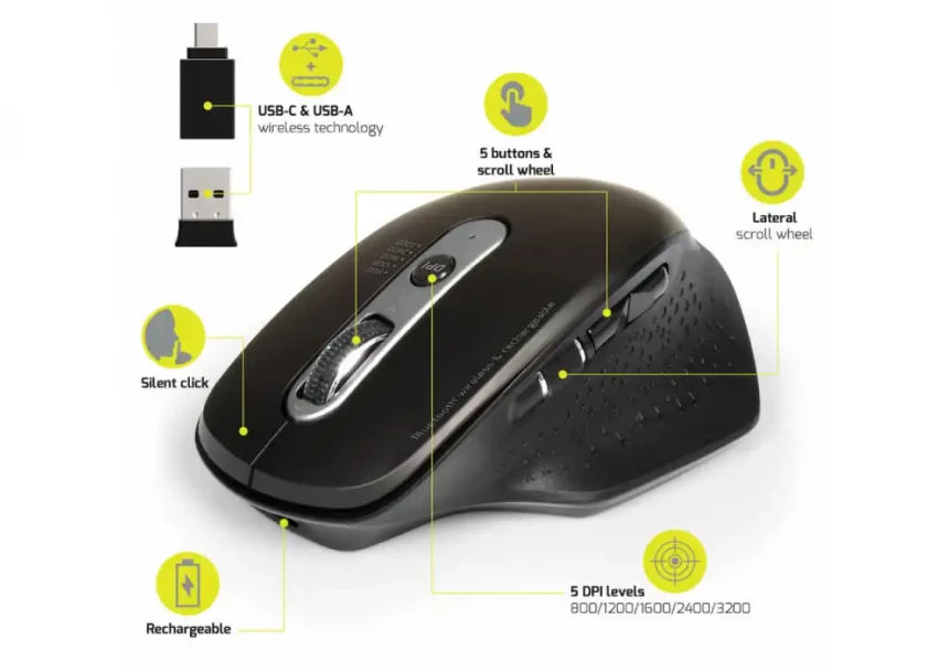 Bežični miš Port Designs Executive