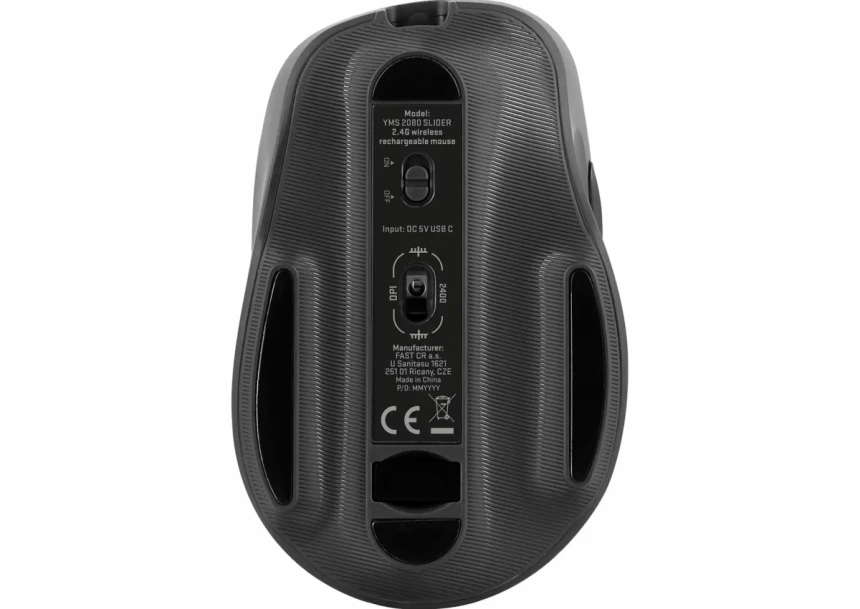 Bežični miš Yenkee YMS 2080GY WL SLIDER crna