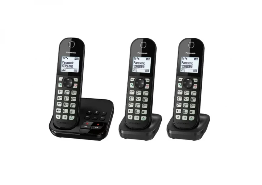 Bežicni telefon Panasonic KX-TGC463GB sa tri slušalice i sekretaricom