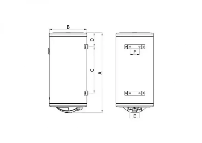 Bojler Termorad BTCR-80 Standard Emajlirani kazan/zapremina 80l