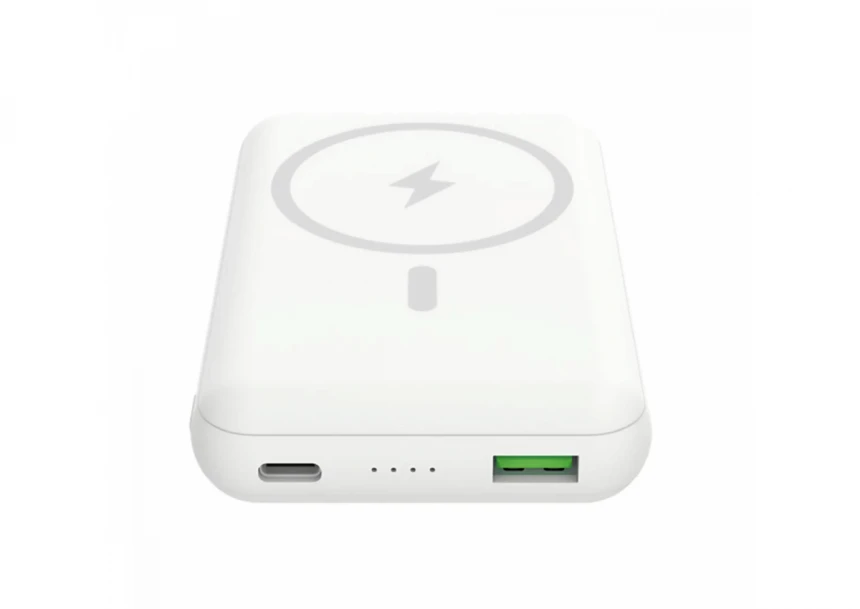 Celly power bank 10000 mAh magsafe ( magnetni stalak ) + kabl Type-A na Type-C bela