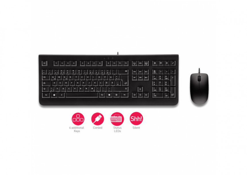 Cherry DC-2000 tastatura+miš, USB, crna