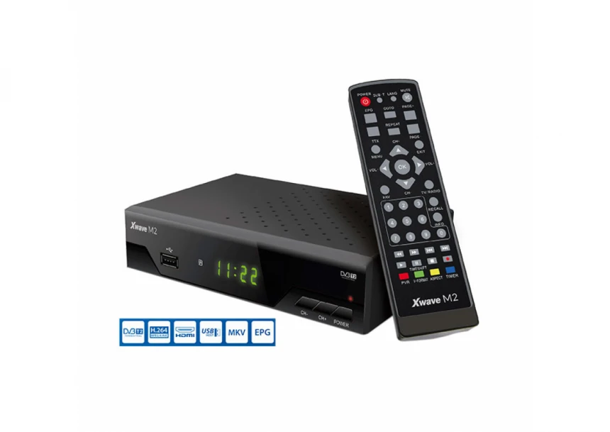 Digitalni DVB-T2 H.264 risiver Xwave-M2