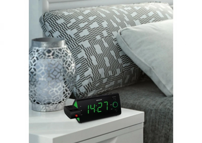 Digitalni sat sa alarmom SENCOR SRC 330 GN zeleni