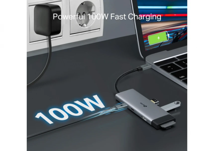 Docking station TP-Link UH7020C USB-C HDMI/2xUSB 3.0/2xUSB-C/CR/PD 100W