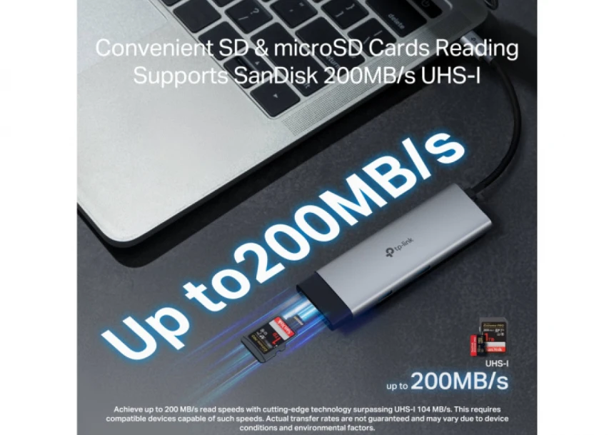 Docking station TP-Link UH7020C USB-C HDMI/2xUSB 3.0/2xUSB-C/CR/PD 100W