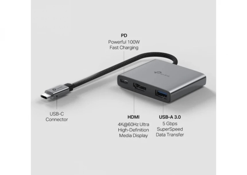 Docking TP-Link UH3020C USB Type-C 3-Port 100W