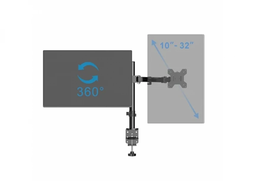 Dupli nosač za Monitor Kettz STOL-155M 13-32/vesa max 100x100/2x 10kg