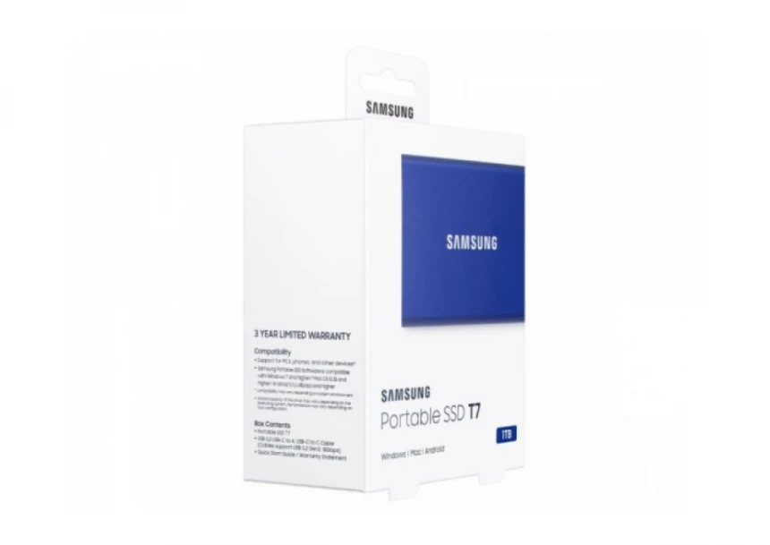 Eksterni SSD Samsung Portable T7 1TB MU-PC1T0H plavi