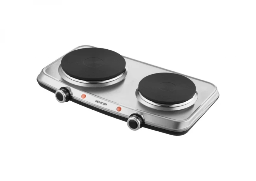 Električni rešo Sencor SCP 2256SS/snaga 2500W/dve ringle 18+15cm/siva