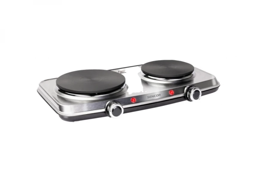 Električni rešo Sencor SCP 2256SS/snaga 2500W/dve ringle 18+15cm/siva