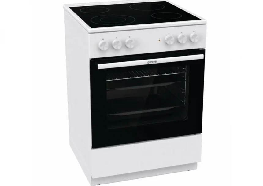 Električni šporet Gorenje GEC 6A41 WC  širina 60cm/keramička ploča/ventilatorska rerna
