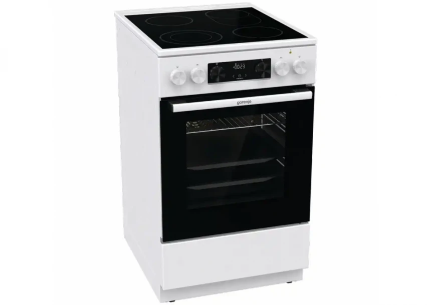 Električni šporet Gorenje GECS 5C70 WA širina 50cm/keramička ploča