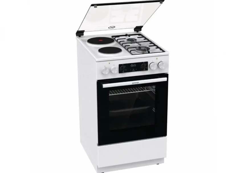 Elektricni sporet Gorenje GK 5C62 WF/bela/kombinovana ploca/rerna 70l