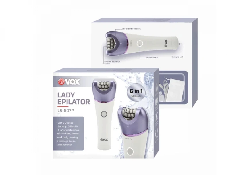 Epilator Vox LS607P /belo-plava
