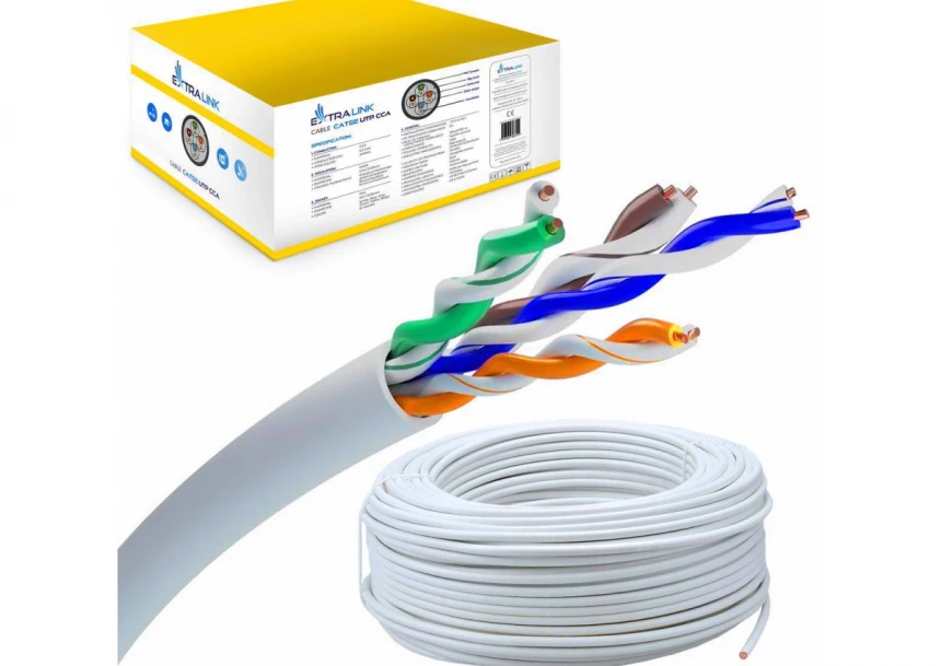 Extralink CAT5e UTP (U/UTP) V2 indoor tw...