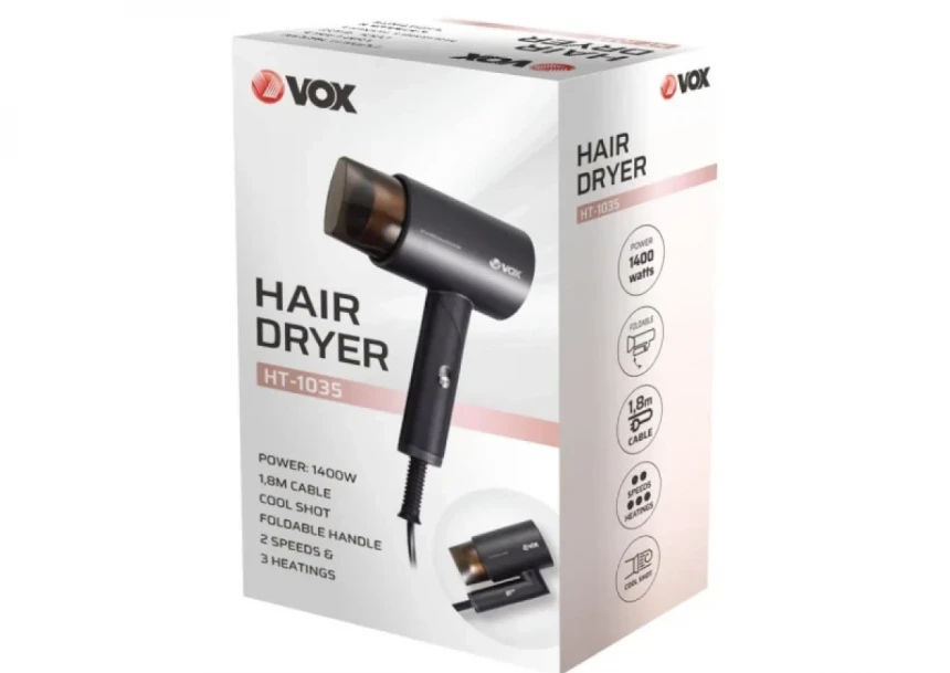 Fen za kosu Vox HT1035/1400W/crna