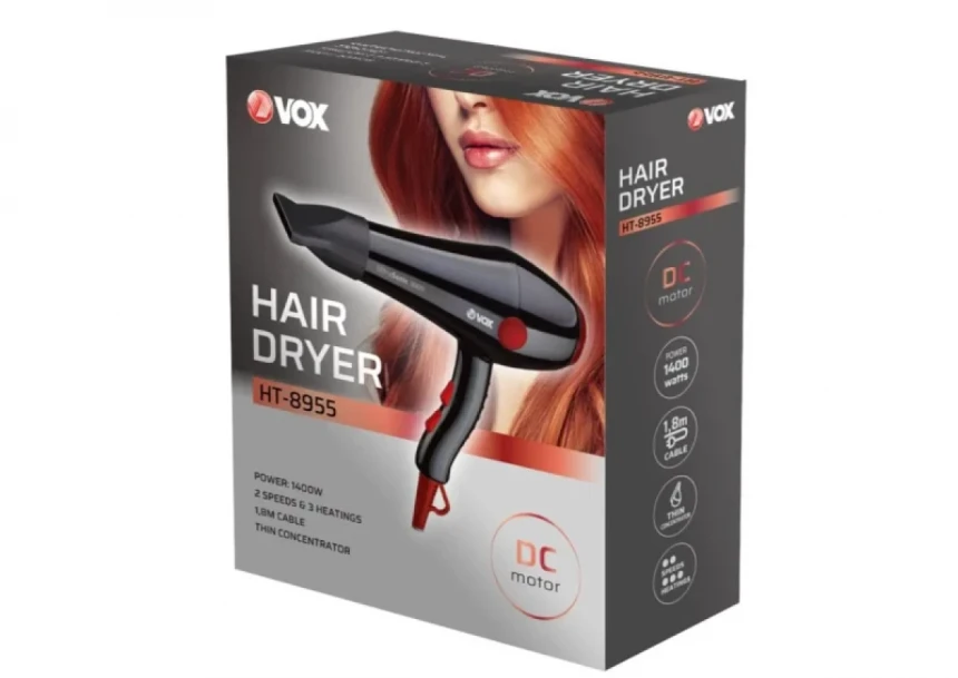 Fen za kosu Vox HT8955/1400W/crna