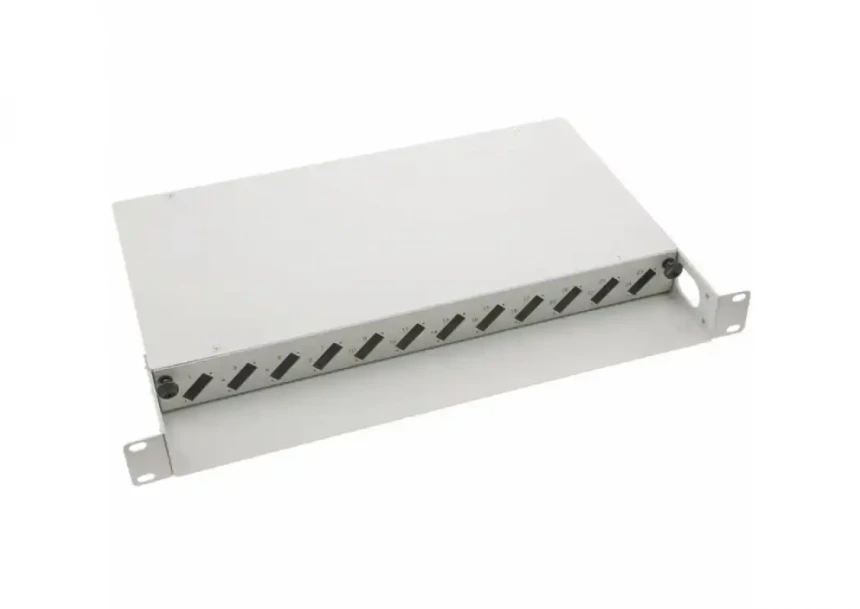 Fiber optički patch panel 19/1U sa 12 du...
