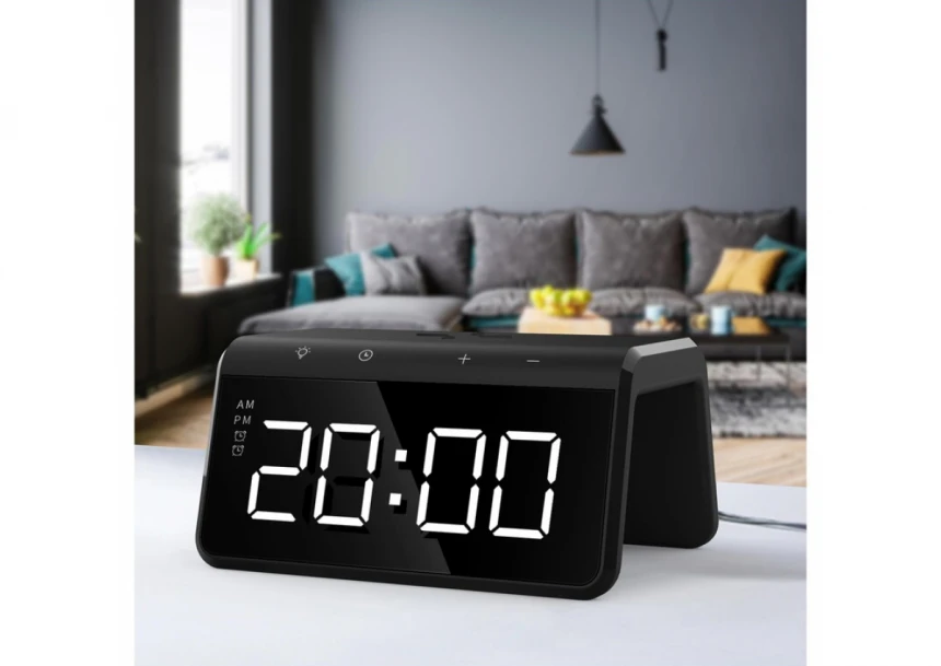 FM radio alarm sa bežičnim punjačem SENCOR SDC 7900 Qi