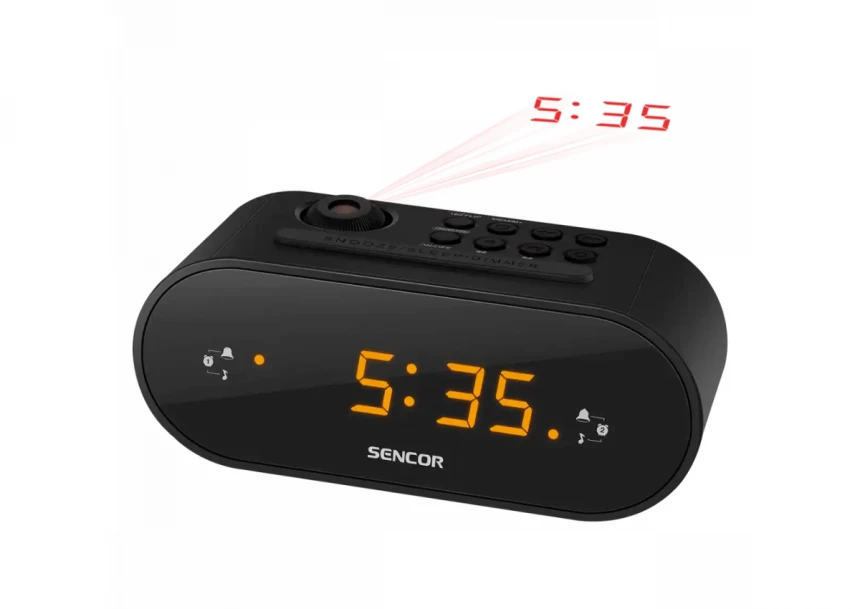 FM radio alarm sa projektorom vremena SE...