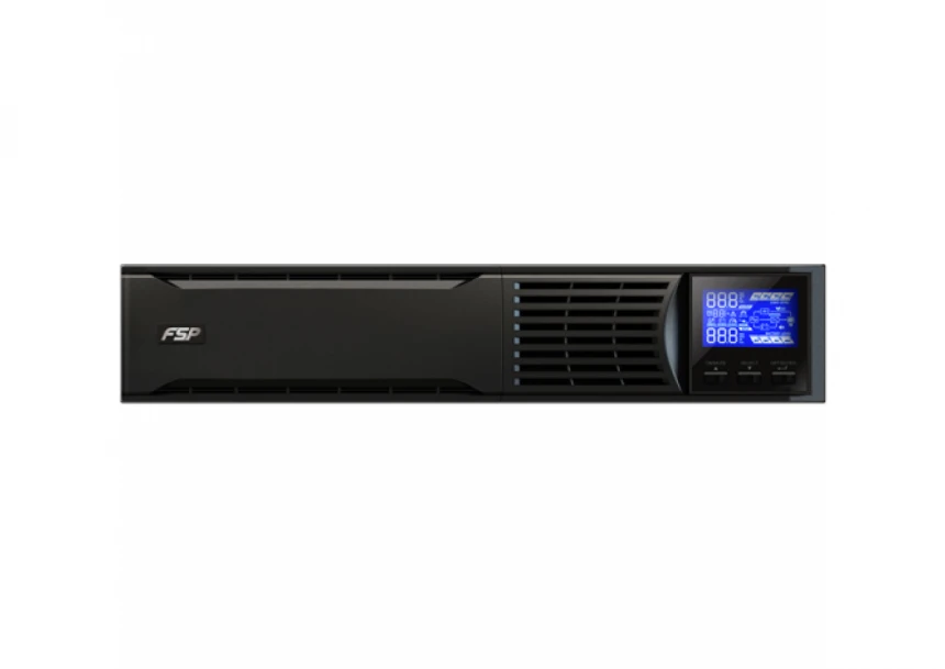 FSP UPS CH-1101RS / Champ 1K RM (PPF9001404), 1000VA/900W, Online, IEC*6, CE, W/CSB 12V9AH*2, W/USB port & cable, LCD, Intel. SLot, Rack STD