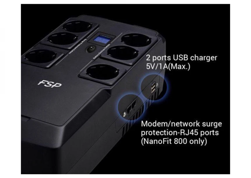 FSP UPS Nano Fit 800 800 VA / 480W