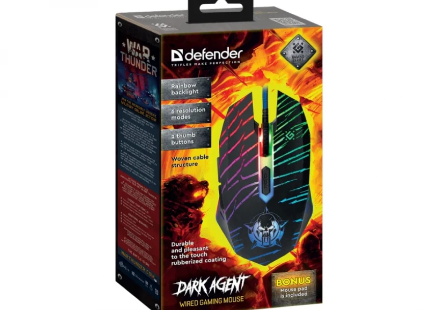 Gaming miš Defender Dark Agent GM-590L 12800dpi