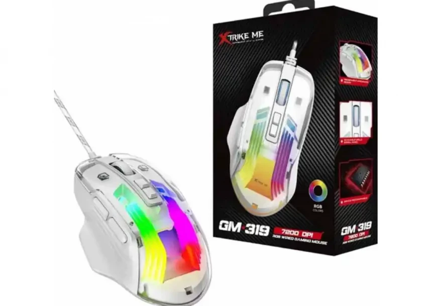 Gaming miš Xtrike GM319 Transparent