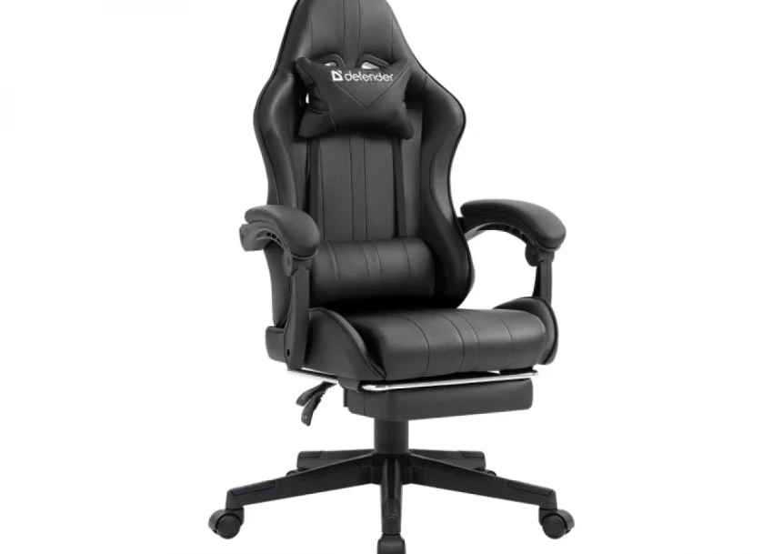 Gaming stolica Defender Azure crna