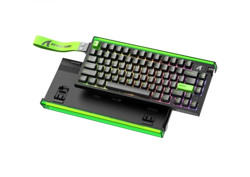 Gaming tastatura Attack Shark R85HE Magnetic Switches/8KHz/RT/Snap Tap/DKS/MT/TGL/Fluorescent Green
