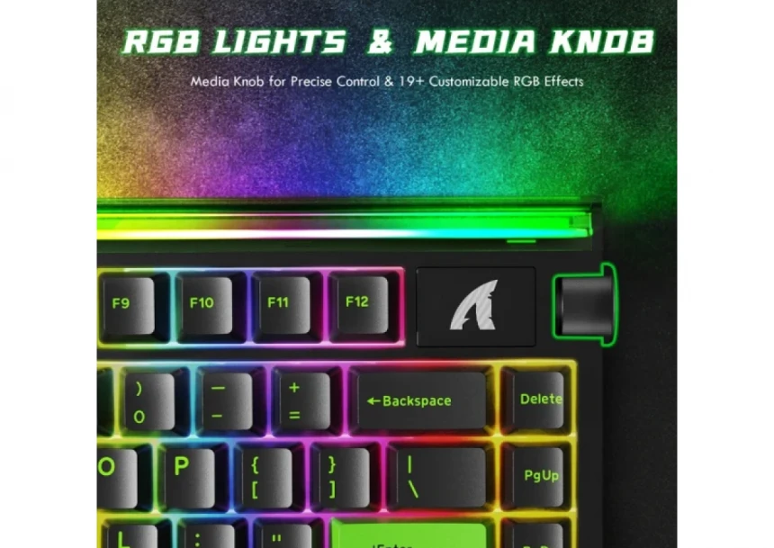 Gaming tastatura Attack Shark R85HE Magnetic Switches/8KHz/RT/Snap Tap/DKS/MT/TGL/Fluorescent Green