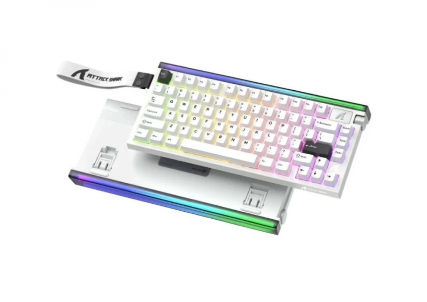 Gaming tastatura Attack Shark R85HE Magnetic Switches/8KHz/RT/Snap Tap/DKS/MT/TGL/Starry White