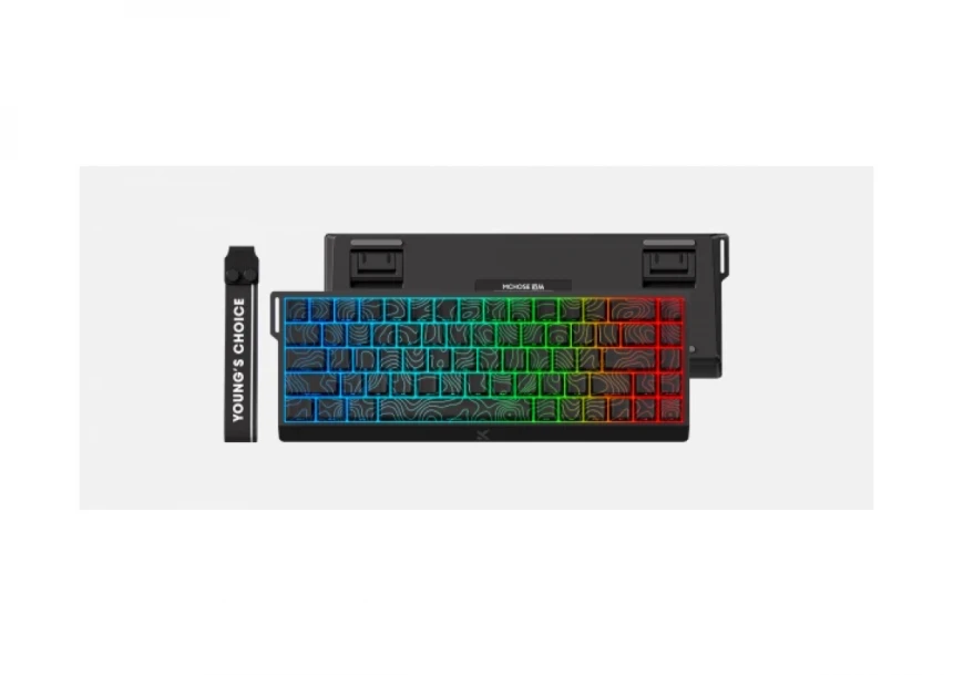 Gaming tastatura MCHOSE Ace 68 Hall Effect Magnetic Switch black topographic