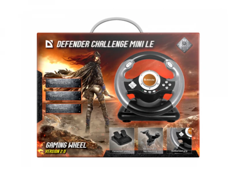 Gaming volan Defender Challenge mini LE sa pedalama