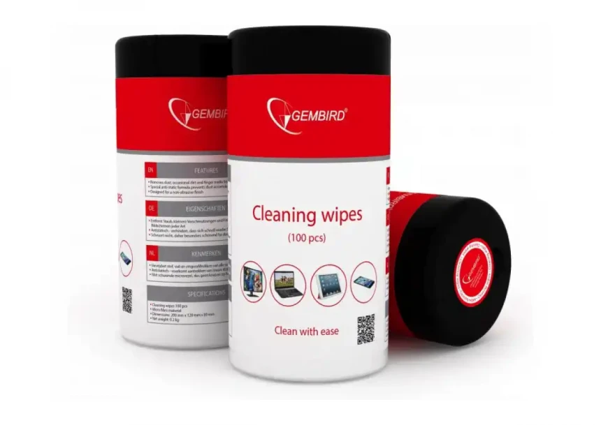 Gembird vlažne maramice za čišćenje ekra...