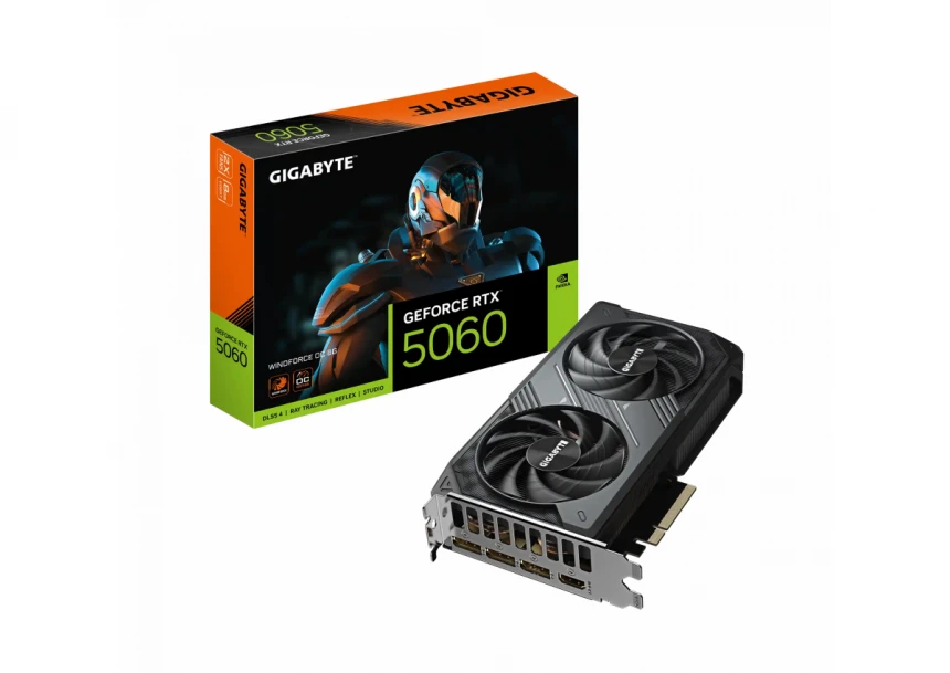 Grafička karta Gigabyte GeForce RTX 5060 Windforce OC GV-N5060WF2OC-8GD 8GB GDDR7