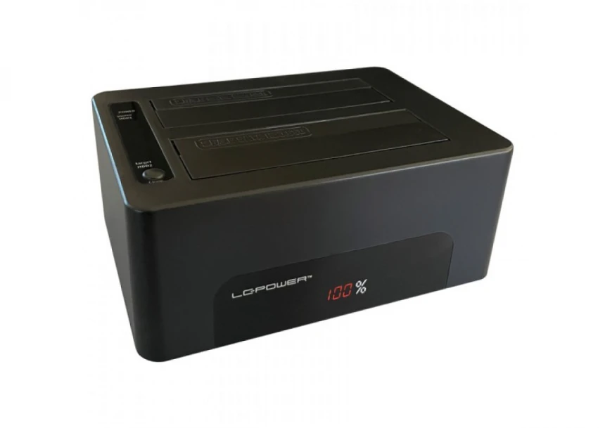 HDD D. Station dual bay LC-DOCK-U3-V 2xSSD/HDD Black, USB 3.0
