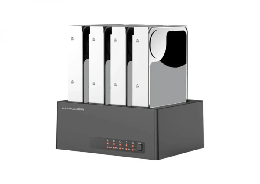 HDD Docking station USB 3.2 4xSSD/HDD  LC-DOCK-U3-4B-V2 Beli
