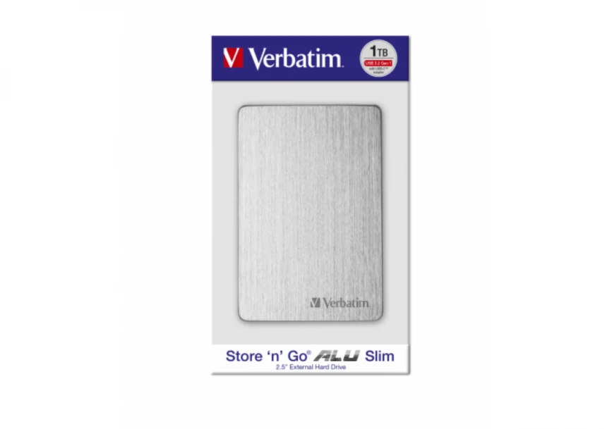 HDD E2.5" Verbatim 1TB USB 3.2 Store'n'Go 53663, Silver