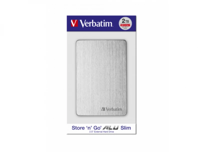HDD E2.5" Verbatim 2TB USB 3.2 Store'n'Go 53666, Silver
