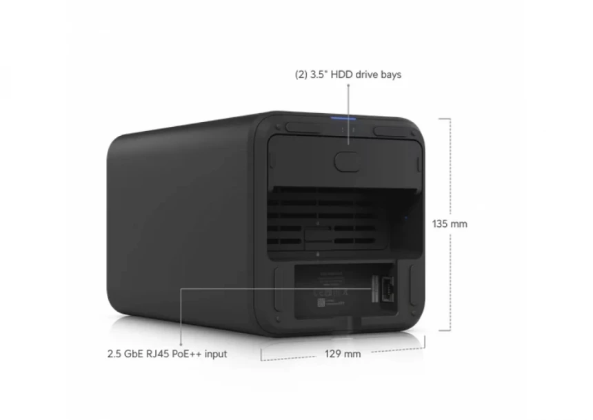 HDD NAS Storage Ubiquiti UniFi UNAS 2-Bay Black
