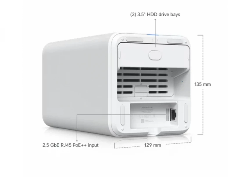 HDD NAS Storage Ubiquiti UniFi UNAS 2-Bay White